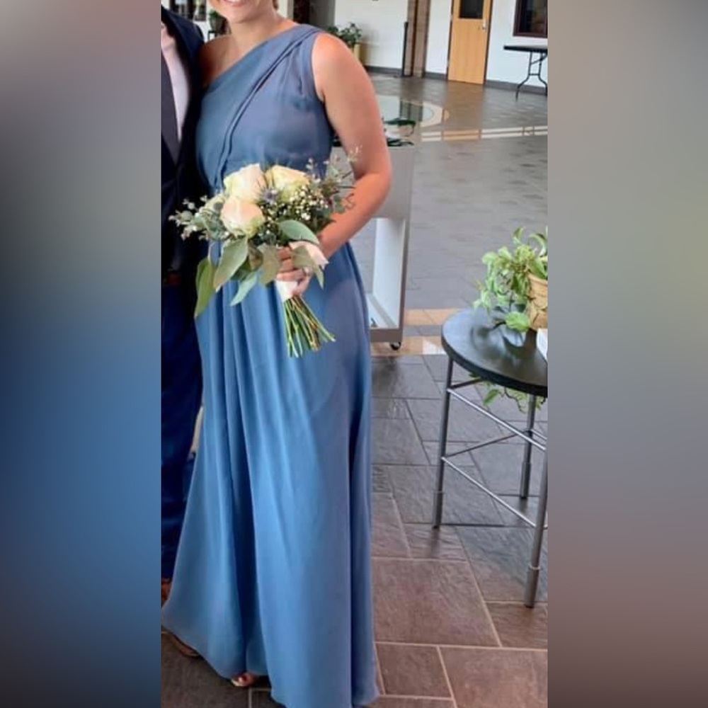 Blue bridesmaid dress
